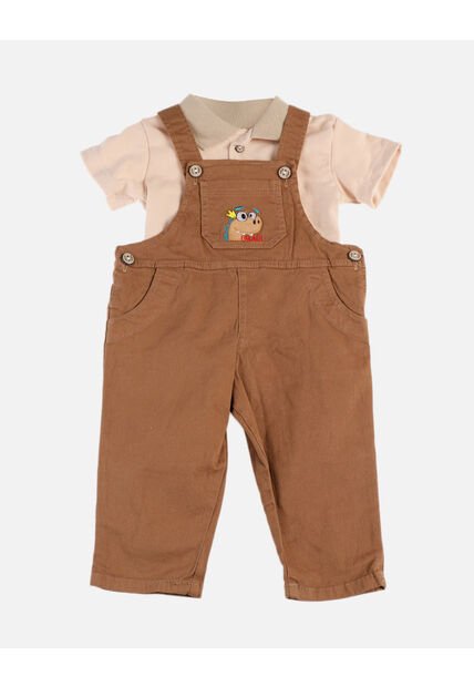 Overol Con Polo Para Niño