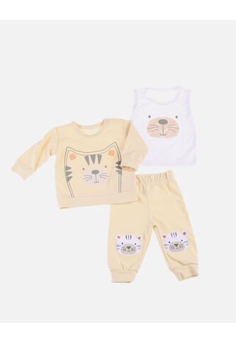 Conjunto Sudadera Para Bebé De Buzo + Body + Pantalón Arequipe