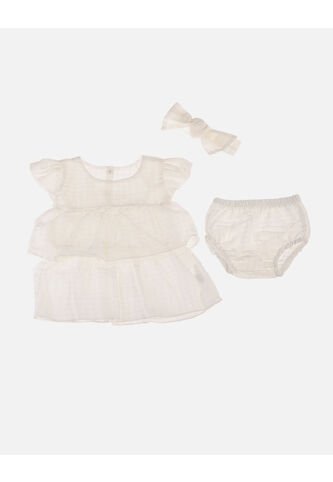 Set Para Bebé De Vestido + Panti + Balaca Arequipe