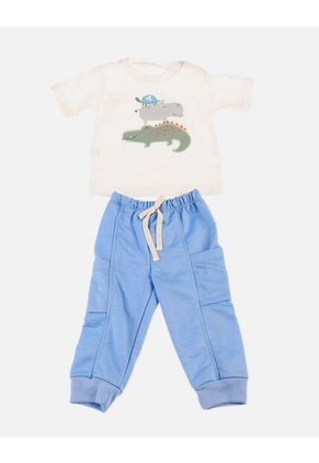 Conjunto Para Bebé De Camiseta + Pantalón