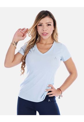 Camiseta Deportiva Cuello V Manga Corta