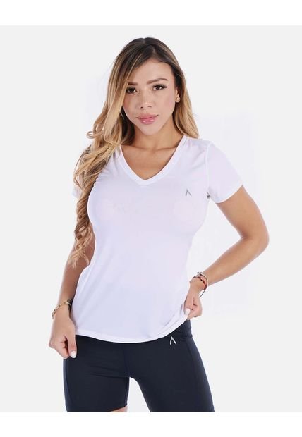 Camiseta Deportiva Cuello V Manga Corta