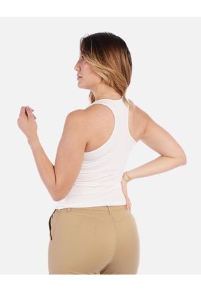 Camiseta Corta Ajustada De Mujer En Tejido Suave Y Liviano