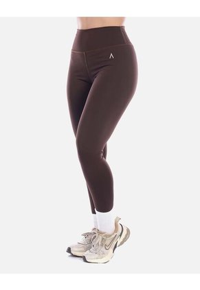 Legging Deportivo Mujer Cintura Alta Café