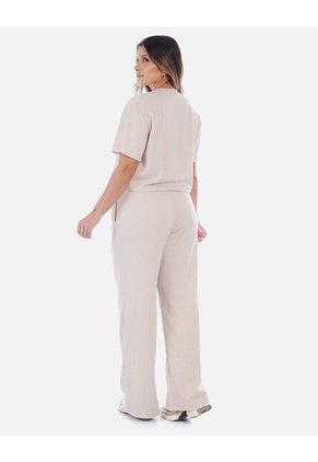 Conjunto Wide Leg Mujer Marfil