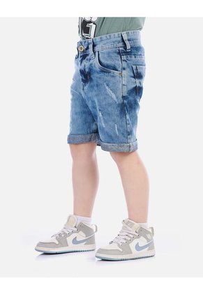 Bermuda Infantil Denim Resistente Y Cómoda