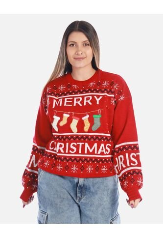 Buzo Navideño Merry Christmas Para Mujer Arequipe
