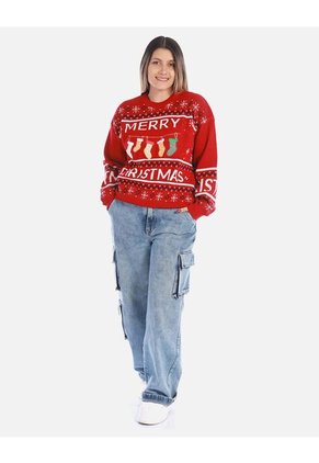 Buzo Navideño Merry Christmas Para Mujer