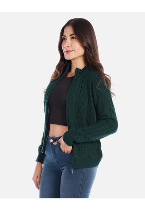 Buzo Tejido Con Cierre Y Diseño Elegante