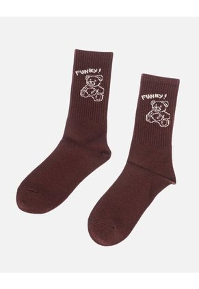 Medias Largas Para Dama Con Estampado De Osito