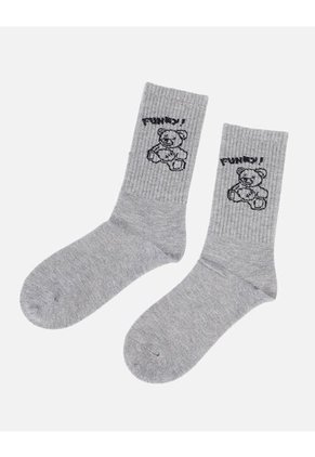 Medias Largas Para Dama Con Estampado De Osito