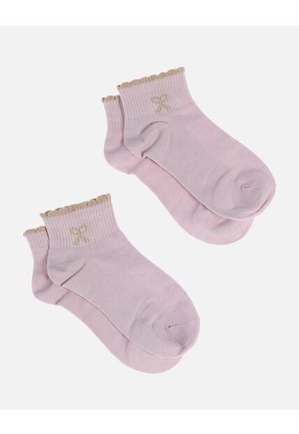 Pack X2 Media Tobillera Con Moño