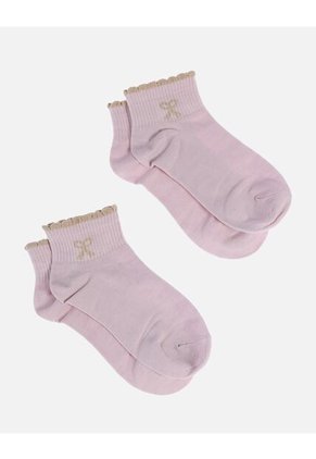 Pack X2 Media Tobillera Con Moño