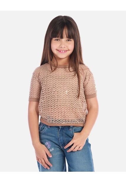 Blusa Infantil Calada Para Niña Con Estilo Moderno
