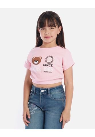 Crop Top Infantil Estampado Para Niña Arequipe