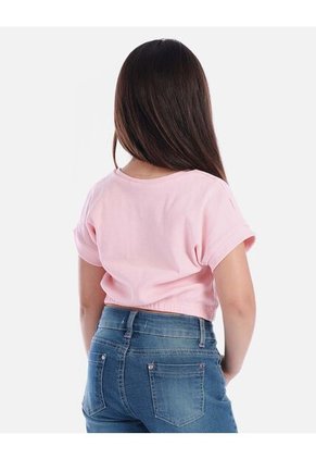 Crop Top Infantil Estampado Para Niña