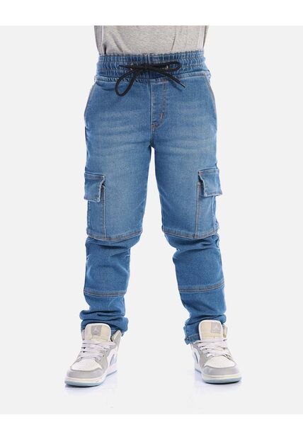 Pantalón Cargo Niño En Denim Resistente