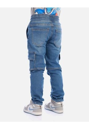 Pantalón Cargo Niño En Denim Resistente