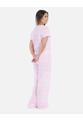 Pijama Conjunto Pantalón Largo Mujer Rosado