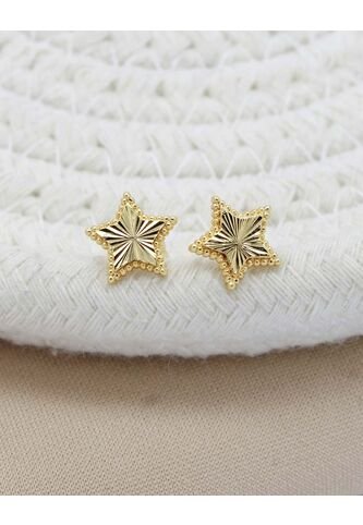 Aretes Esdtrella Dorado Arequipe