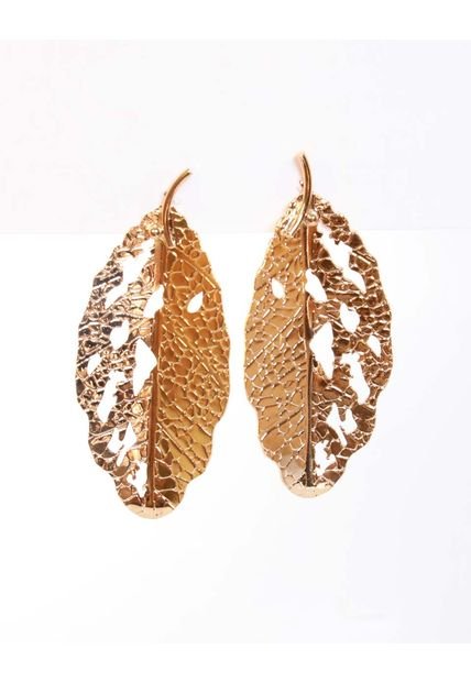 Aretes Maxi Con Forma De Hoja