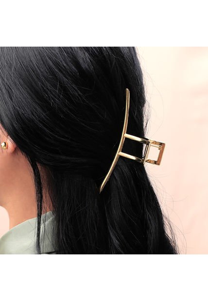 Pinza Dorada Para Cabello
