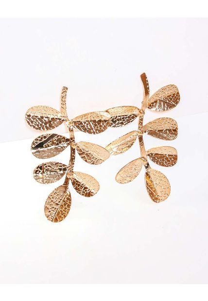 Aretes Con Hojas Texturizadas
