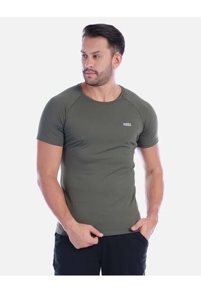 Camiseta Deportiva Licrada Hombre Unicolor