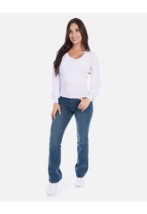 Blusa Manga Larga Para Mujer Elegante