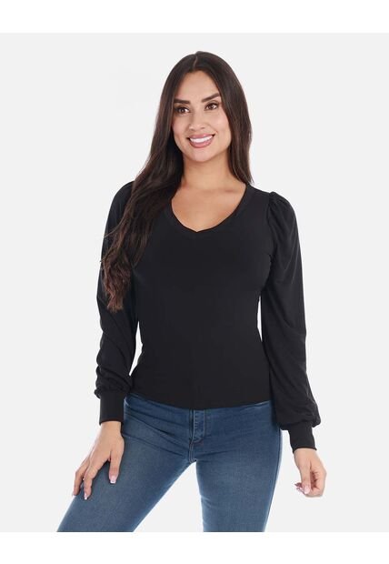 Blusa Manga Larga Para Mujer Elegante