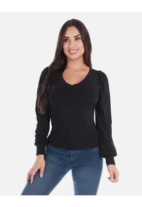 Blusa Manga Larga Para Mujer Elegante