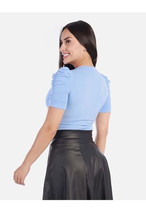 Blusa Manga Corta Para Mujer Moderna Y Fresca