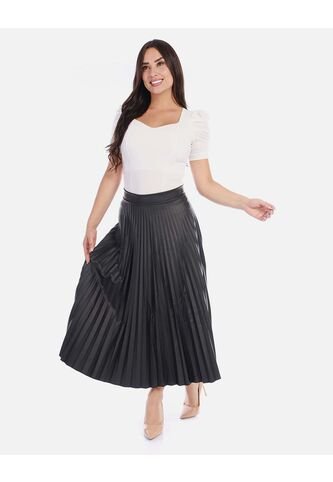 Falda Plisada Midi Para Mujer Moderna Arequipe