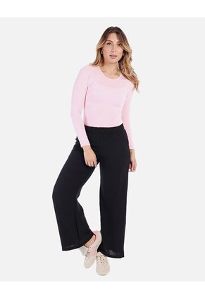 Camiseta Manga Larga Básica Para Mujer