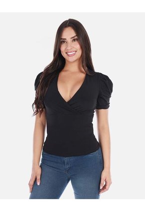Blusa Escote En V Para Mujer Moderna