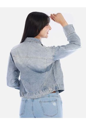 Chaqueta Jean Femenina Clásica Y Versátil