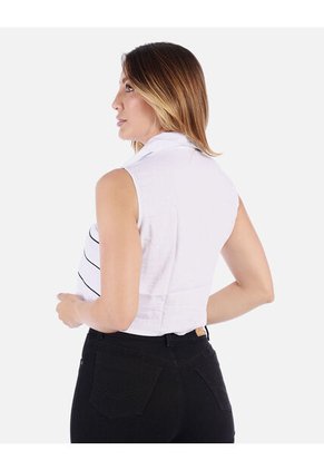 Blusa Sin Mangas Mujer Con Botones | Moda Casual Arequipe