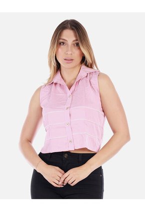 Blusa Sin Mangas Mujer Con Botones | Moda Casual Arequipe