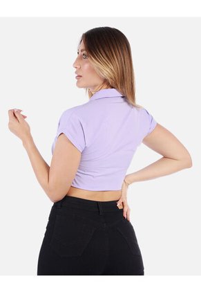 Blusa Crop Mujer Con Nudo Frontal | Moda Fresca Arequipe