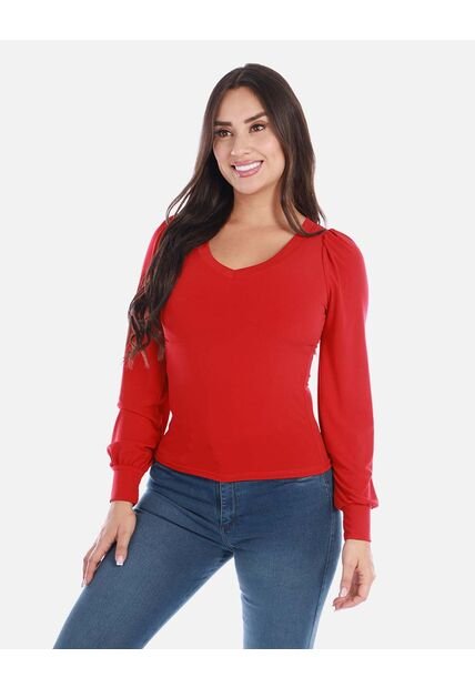 Blusa Manga Larga Para Mujer Elegante