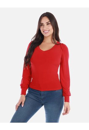 Blusa Manga Larga Para Mujer Elegante