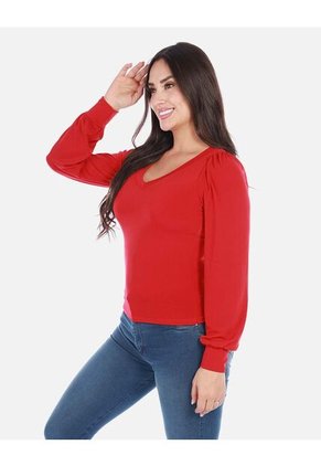 Blusa Manga Larga Para Mujer Elegante