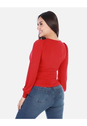 Blusa Manga Larga Para Mujer Elegante