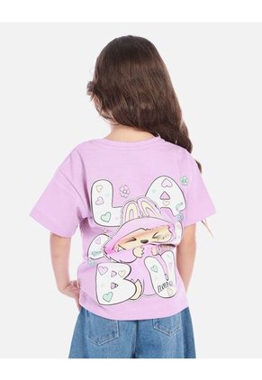 Camisa Para Niña Estampada Labubu Divertida