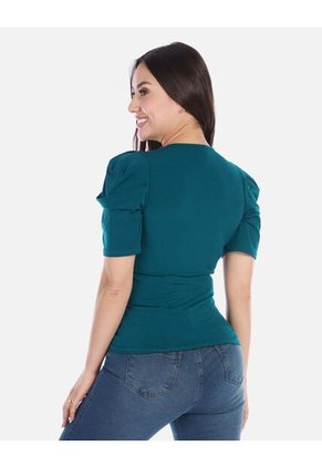 Blusa Escote En V Para Mujer Moderna
