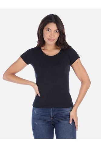 Camiseta Manga Corta Básica Para Mujer Arequipe