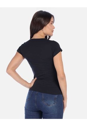 Camiseta Manga Corta Básica Para Mujer