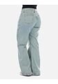 Jean Wide Leg Con Costura Frontal de Arequipe