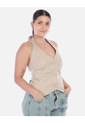 Jean Wide Leg Con Costura Frontal