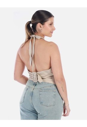 Jean Wide Leg Con Costura Frontal